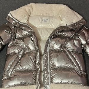SAM. NYC Silver Puffer Jacket